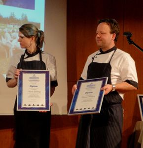 Karin Elebring och Thomas Hallgren från Östgöta Kök i Norrköping